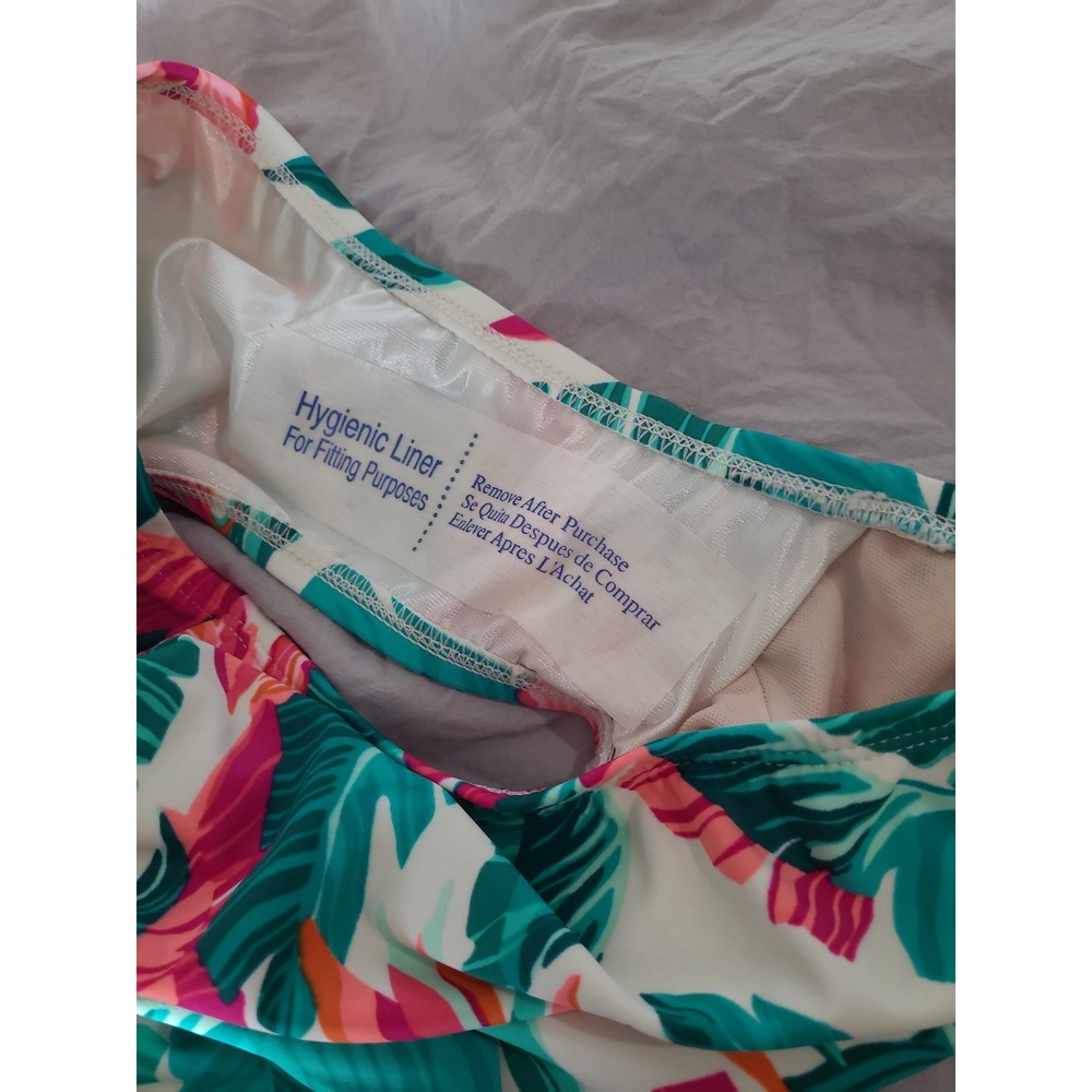 NWT Kona Sol Women SZ XL 16 full coverage tummy control tropical print swim vaca - Picture 8 of 10